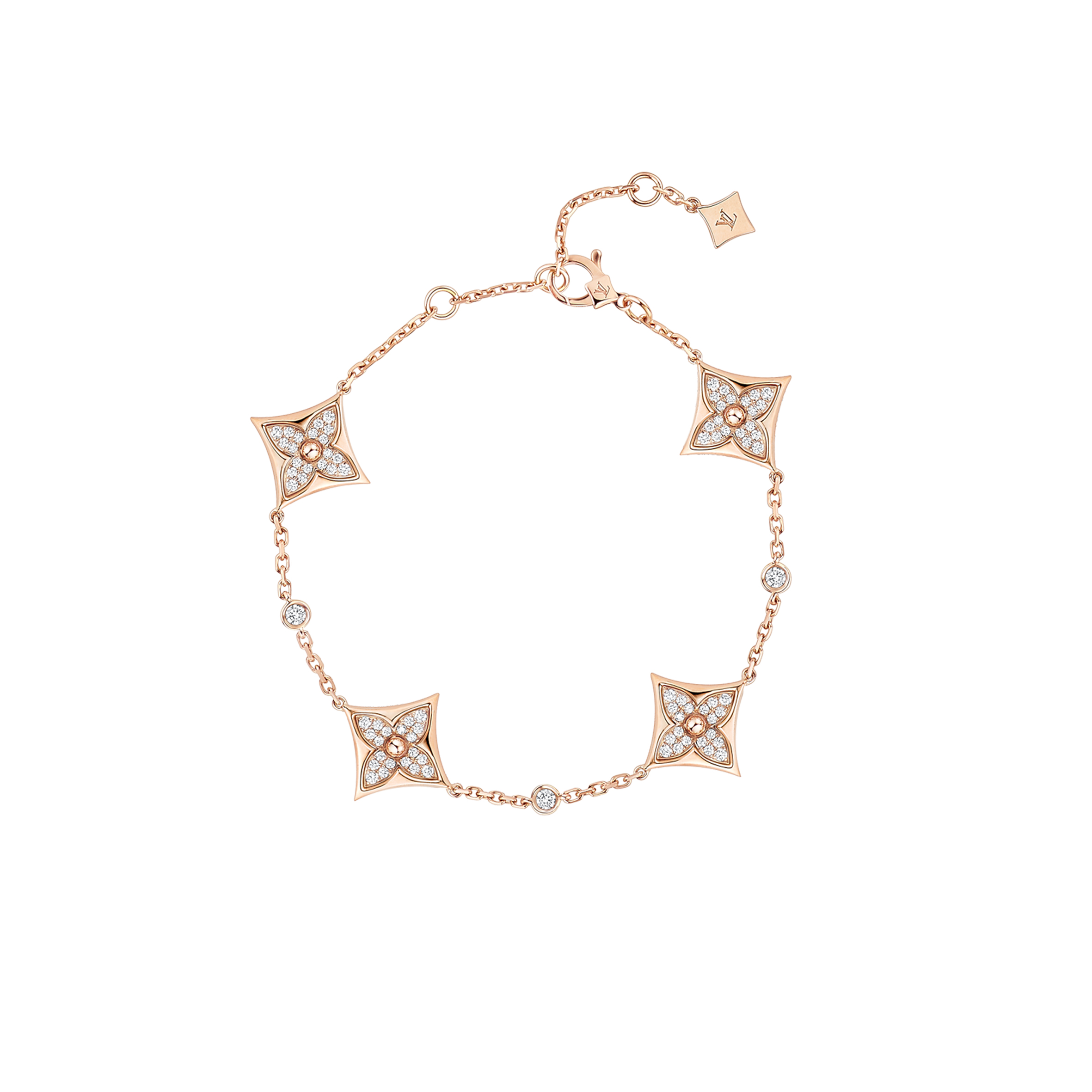 LOUIS VUITTON COLOUR BLOSSOM BB MULTI-MOTIFS BRACELET, PINK GOLD AND DIAMONDS Q05569 LOUIS VUITTON COLOUR BLOSSOM BB MULTI-MOTIFS BRACELET, PINK GOLD AND DIAMONDS Q05569